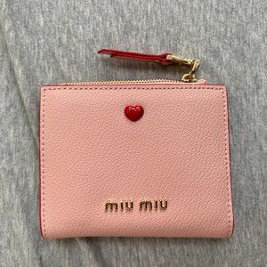 Miu Miu love leather wallet